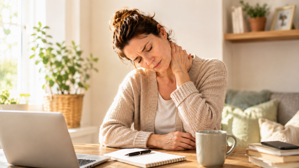 Caregiver e tensione muscolare cover spalle