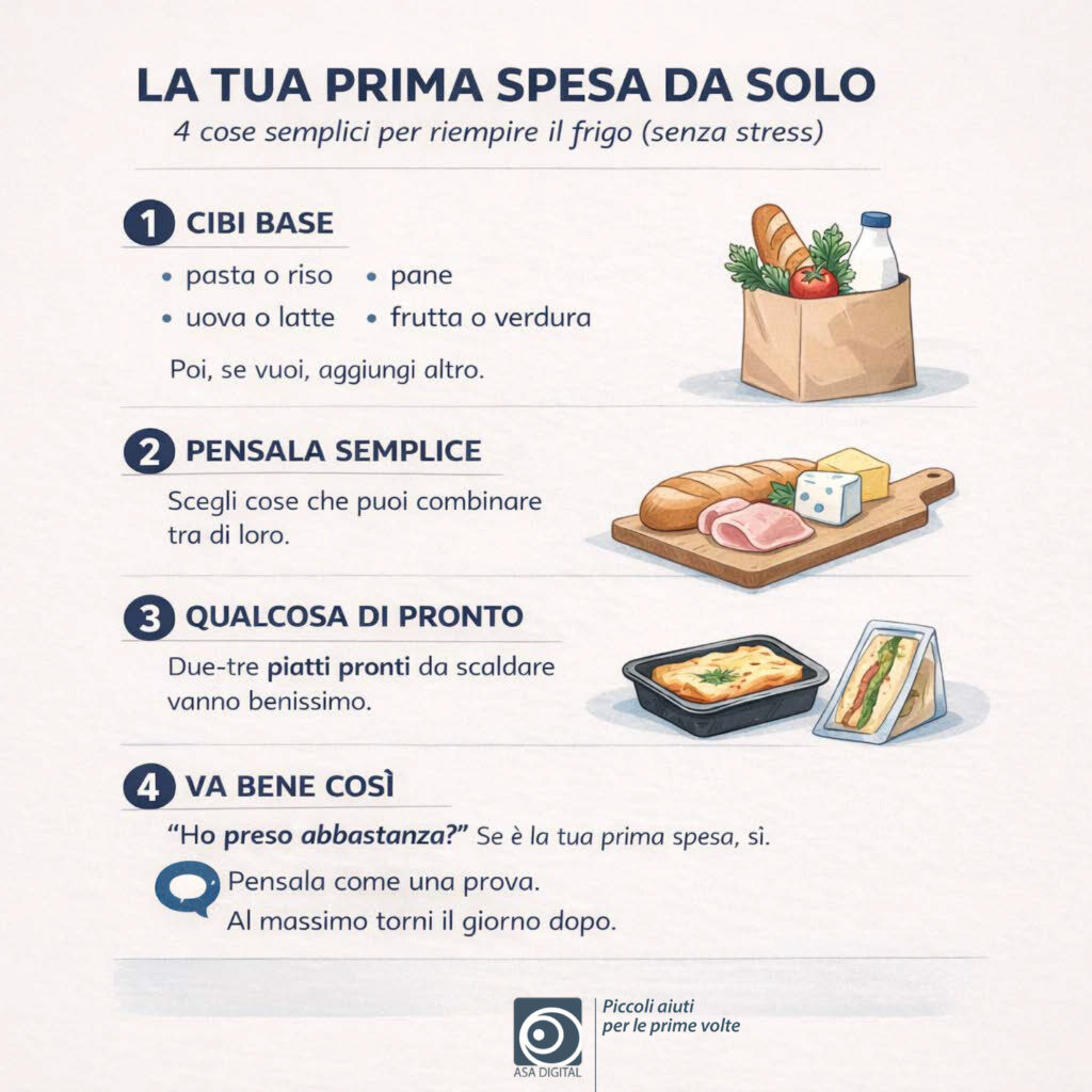 Sono andato via di casa… e ora? prima spesa