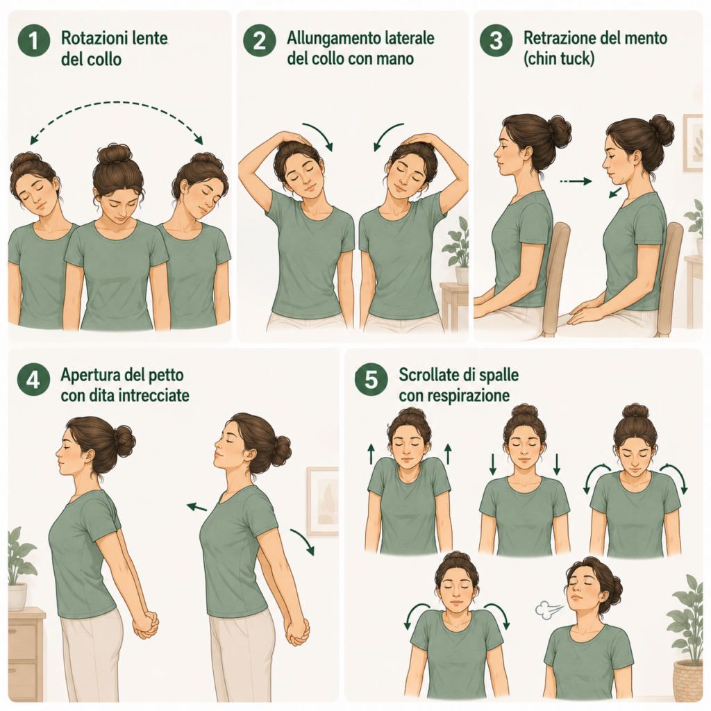 Caregiver e tensione muscolare routine serale